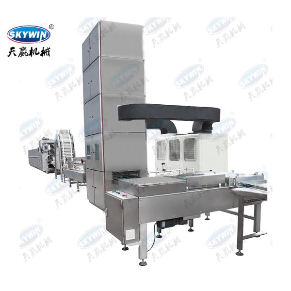 Industrial Wafer Machine 304 Stainless Steel Chocolate wafer biscuit production line