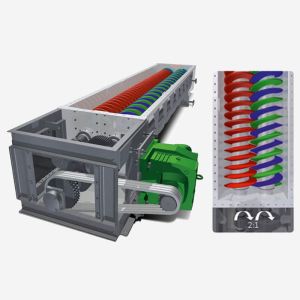 High Speed Heating Screw Conveyor Customizable Electrically Heated Screw
