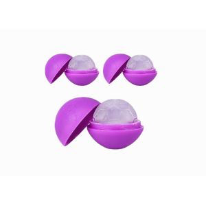 Food Grade Silicone Ice Cube Trays , Round Flexible Football Ice Cube Mold
