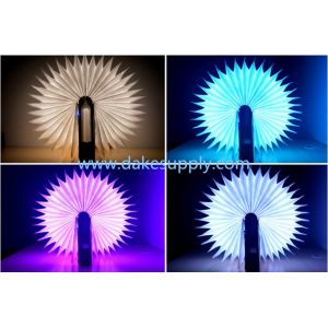 Portable Rechargeable Folding LED Reading Lamp Book Shaped Lamp