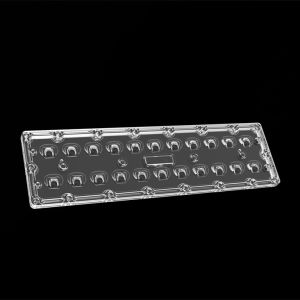 Cheap Rectangular LED Street Light Lens SMD7070 22IN1 TYPE4S Lens High Power LED Lens for sale
