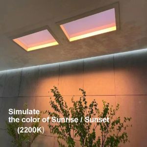 LED Fake Window Light Panel Artificial Sun Light 2200K-7800K Color Temperature