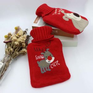 Red Customised Rubber Hot Water Bag Leakage Proof