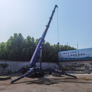 Rubber Crawler Cantilever Electric Crane Hydraulic Telescopic Outrigger Small