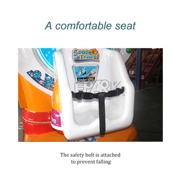 Indoor Coin Operated Kiddie Rides Rotating Chairs 360 Degree