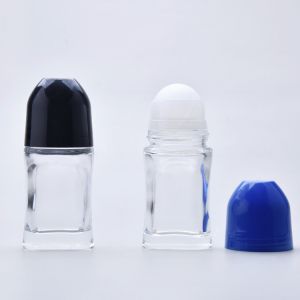 Glass Essential Oil Roll On Bottle 1.7 Oz With Plastic Roller