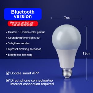 LED Light Atmosphere Light Home Decoration Bulb with Intelligent Control and