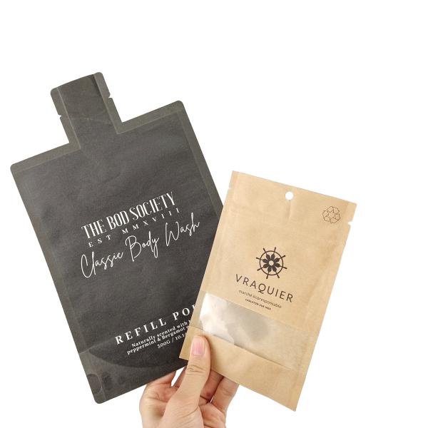 Flat Smellproof Metallic Foil Nut Mylar Heal Seal Bags Pouch Frosted Window