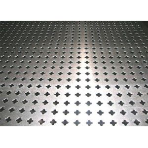 Decorative Perforated Metal Sheet with Four Star Hole Shaped Rust Resistant