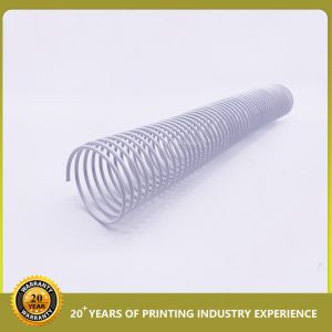 Calendar Double Spiral Coil Binding Pitch 3:1 1.4mm Nylon Steel Double Wire Book