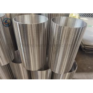 Reverse Winding Silk Screen Vee Wire Wrapped Screen SGS ISO