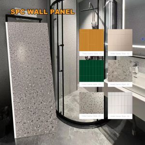 Factory Wholesale SPC Custom Color Size Pattern Carving Waterproof Bathroom Wall