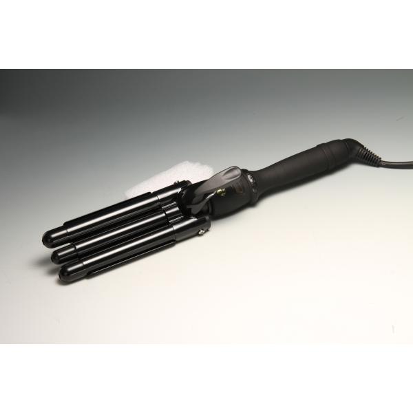 Quality Triple Wave curling iron JR-266-19# balck wholesale