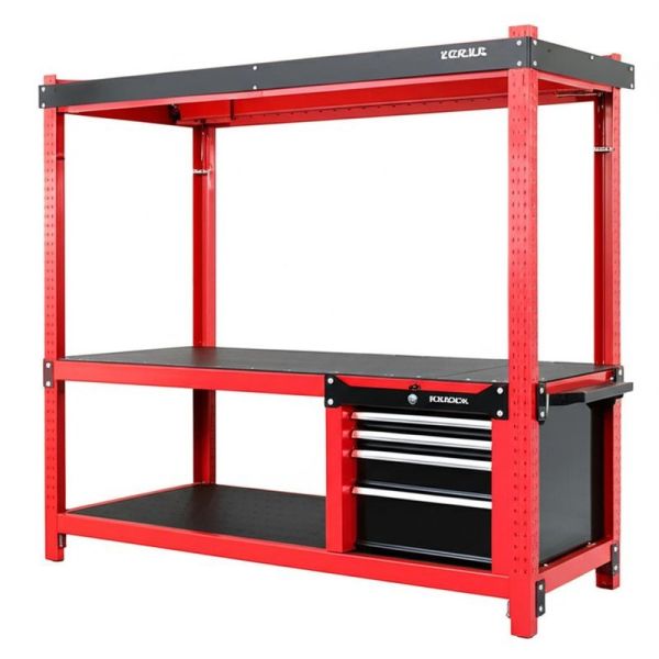 Quality L240W120H185CM garage workbench 60KG capacity designed to enhance productivity in professional garage and workshop areas wholesale