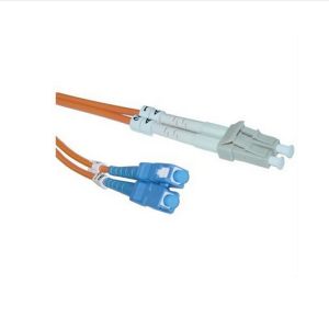 62.5/125 Duplex Fiber Optic Patch Cord LC to SC with 1m to 10m Length and 1 Year
