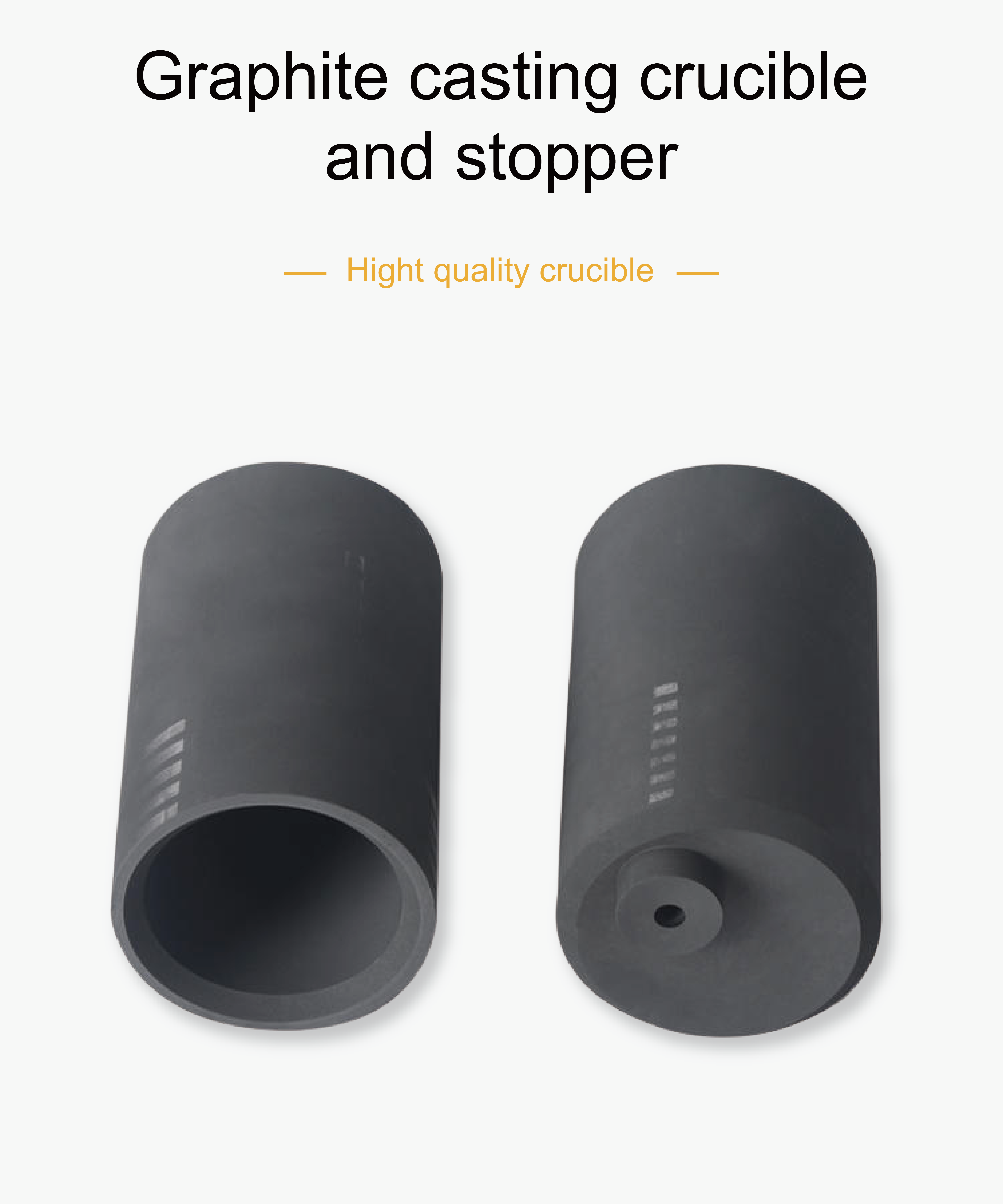 Graphite Casting Crucible & Stopper For VPC063