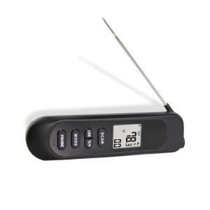 Folding Instant Read Digital Thermometer With Backlit Large LCD Screen