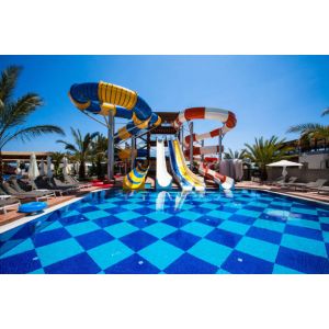 Customized Body Water Slide Bright Color FRP Large Aqua Park Equipment