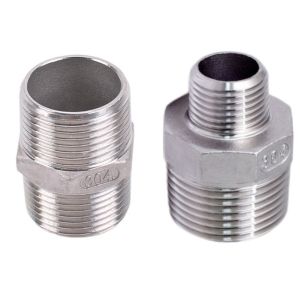 Customized Support Reducing Nipple Fitting 3/4" x 1/2" Male NPT Threaded Round