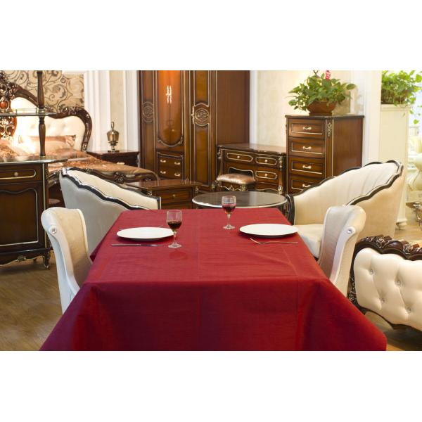 Quality Rectangular 54 X 108 2ply Premium Paper Tablecloths With Plastic Film wholesale