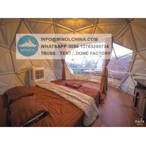 China 5m Igloo Glass Heat Proof Alu Geodesic Dome Tents Pvc Cover on sale