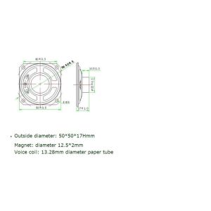 telephone toy speaker LS50N-9 50 mm 8 Ohm 1W high quality .speaker .loudspeaker;