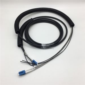 75M CPRI Fiber Cable 2 Cores DLC SM / MM With Both End Socket Protection