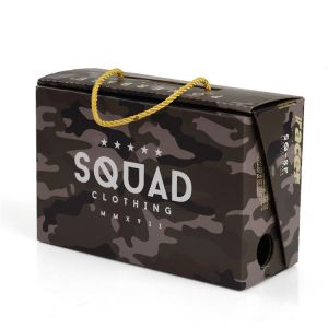 Luxury Custom Printed Corrugated Shoe Boxes With PP Rope Handle