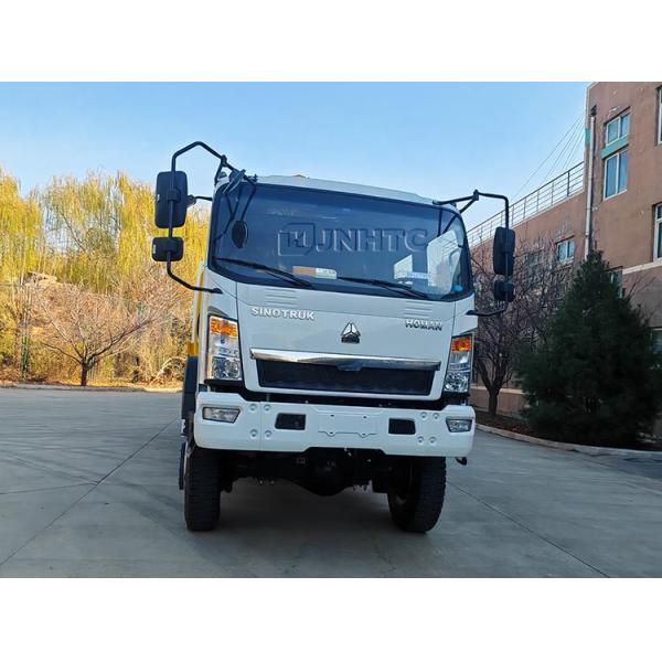 Howo Mini 4*4 6 Wheeler Double Row Cab Cargo Truck With Telescopic Boom Crane Truck