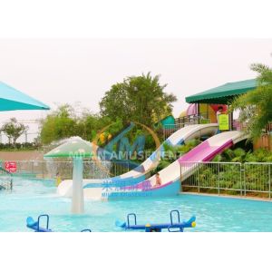 Durable Public Water Slide Funny Commercial Pool Slides For Children