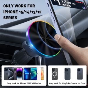 Customizable Cell Phone Magnetic Holder Automotive With Light Shut Off Function