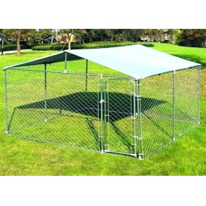 Outdoor 5 X 15 X 6 Wire Dog Kennel Galvanized Material