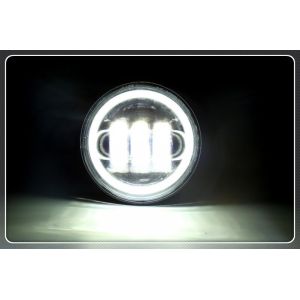 30w 4inch fog light with white angel eyes, led fog lamp for jeep wrangler, 4''