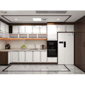Modern White Lacquer Kitchen Cabinets Made in with Matte Finish and E1 Grade