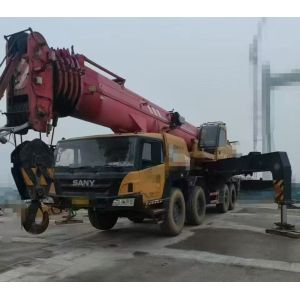 China 2018 Used Sany STC1000 Truck Crane with 18m Jib Length and 35tons Counterweight on sale