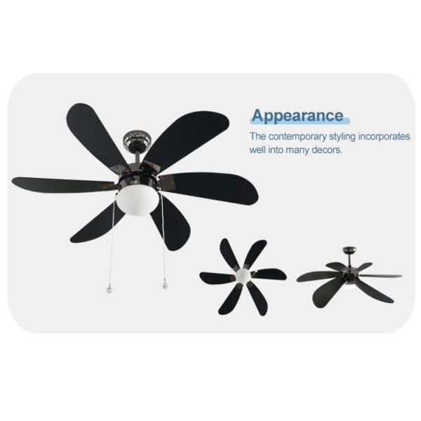 ceiling fan Restaurant Pull Chain Switch Ceiling Fan Six MDF Blades AC Motor