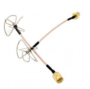 Cheap 5.8G Leaf Clover AV Transmission RHCP Antenna FPV Antenne Exteral Antena With SMA Connector for sale