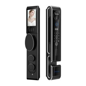 China S666max 3D Face ID Recognition Door Lock With Video Calling Card Key Code Multi-unlock Ways on sale