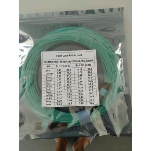 OM3 3.0MM 8 12 24 CORE LSZH MTP TO MTP Fiber Cable Oem Available