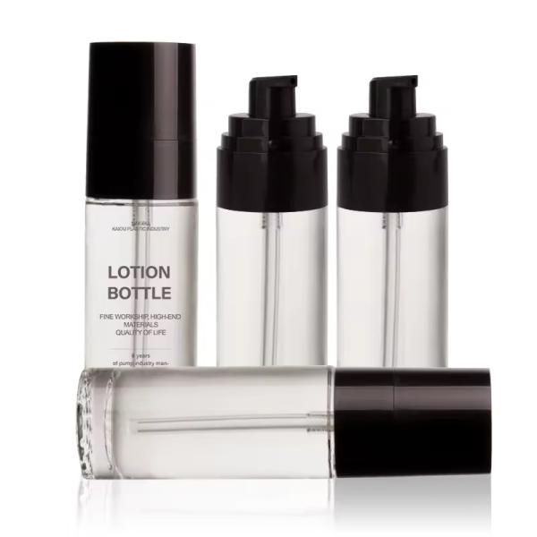 Clear Glass Cosmetic Bottles Eco Friendly Lotion Pump Bottles Customized