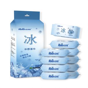 China Wholesale 14x15cm Portable Cooling Wipes with Mint for Refreshing Relief on sale