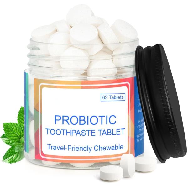 Quality Nano Hydroxyapatite Probiotics Toothpaste Tablets Chewable Mint Flavor 62ct wholesale