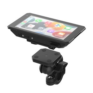 China Magnetic detachable model CarPlay portable motorcycle navigation screen 5 Inch IPS Touch Screen Motorcycle CarPLay Navigation Display Waterproof IP67 Bluet0oth Music Playback Quick Released on sale