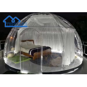 New Design Hotel Polycarbonate Dome Glamping Tent Modular Prefab PC Crystal