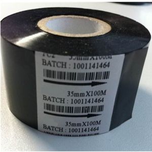 Black 30mm width 120M length hot stamping foil date coding ribbon with MSDS