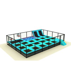 Simple Design Baby Trampoline Park , Large Indoor Trampoline Park KP160624-4