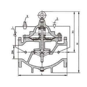 Firefighting 200X DN300 Remote Control Ball Float Valve Hydrauically Operated