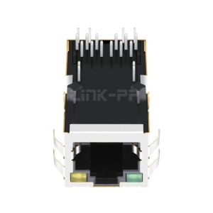 LPJK6072AHNL 1000 Base-T Single Port RJ45 Modular Jack With POE Magnetics Tab Up