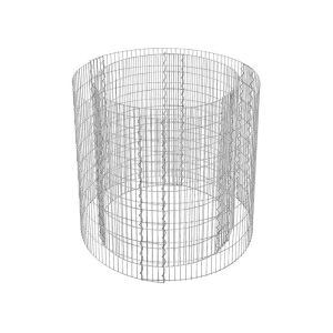 2.5 X 10 Cm 90cm Diameter X 80cm High Garden Decor Round Gabion Planter