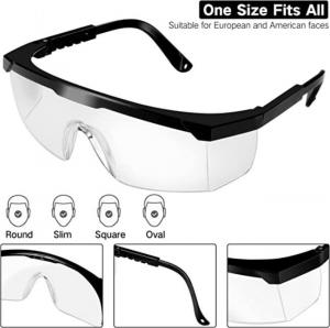 Cheap Unisex Clear Eye Protection Safety Glasses Anti Scratch Anti Fog Safety Goggles for sale